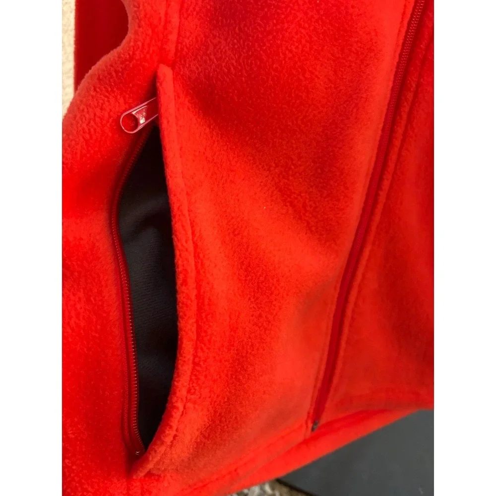 Columbia Fleece Jacket Red Full Zip Youth Girls 14 16 Outdoor Adventure‎